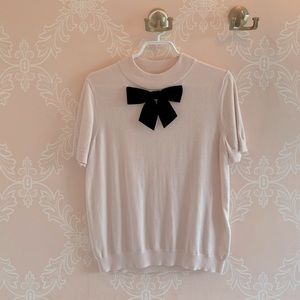 Kate Spade | Short Sleeve Bow Sweater | Medium